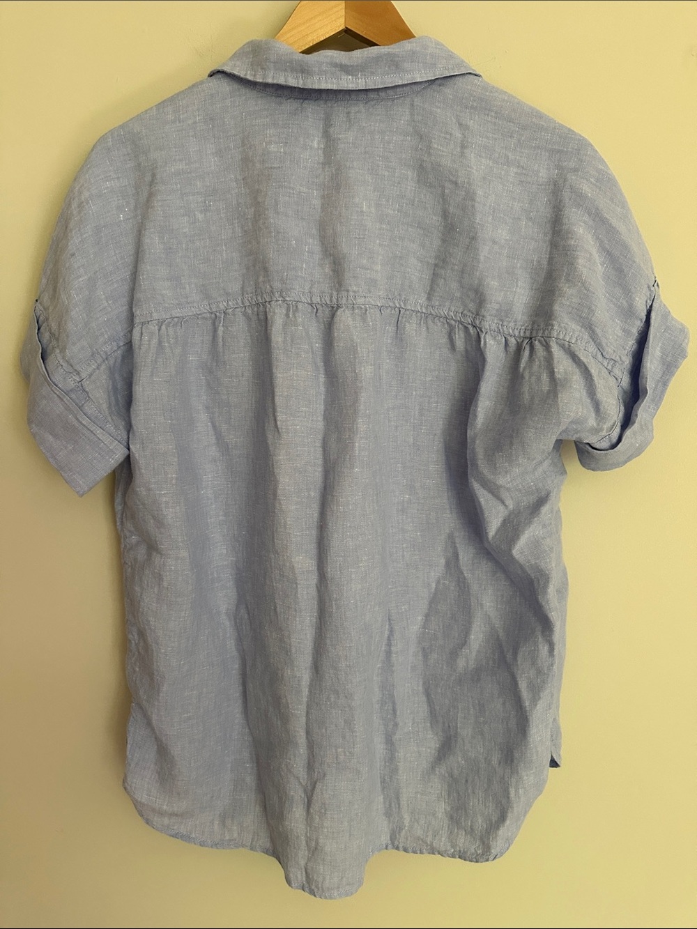 J Crew Baird McNutt Irish Linen Relaxed Short Sleeve Shirt - Picture 8 of 10